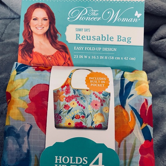 The Pioneer Woman Handbags - THE PIONEER WOMAN Reusable Tote Bag Sunny Days Design New Still In Pkg Washable